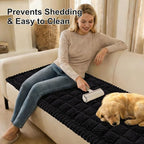 Smiry Couch Cover for Dogs, Non Slip Fuzzy Pet Sofa Covers Washable | Sofa - Image 4