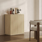 SICOTAS Buffet Cabinet with Storage Accent Sideboard Modern Credenza with Doors - Image 8