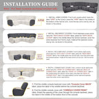 100% Waterproof Sectional Recliner Couch Covers - Image 7