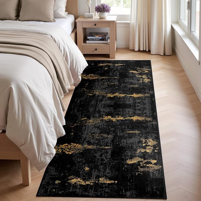 RELEANY Washable Runner 2'x10' Abstract Area Rug - Image 3