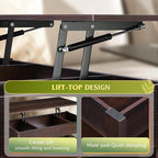 WLIVE Coffee Table, Lift Top Coffee Table - Image 5