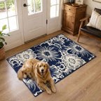 Findosom Washable Area Rug 3x5, Non Slip High-Low Textured Floral Rugs - Image 8