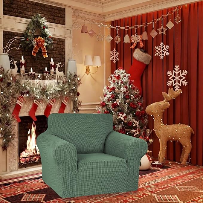 Stretch Chair Sofa Slipcover, Single Couch Cover, Pet Friendly Furniture - Image 2