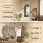 Bathroom Mirrors for Over Sink-Horizontal or Vertical Hanging 47.2"x21.6" Black - Image 5