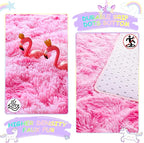 4x6 Tie-Dyed Pink Fluffy Soft Area Rug Non-Slip - Image 5