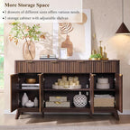 T4TREAM Fluted Buffet Sideboard Cabinet - Image 4