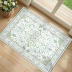 RELEANY Washable Area Rug, Small 2'x3', Water Repellent, Pet Friendly, Vintage by RELEANY