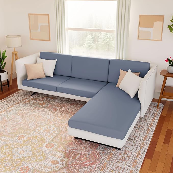 Waterproof Sectional Sofa Cushion Covers, L Shape Couch Slipcovers | L Shape - Image 2