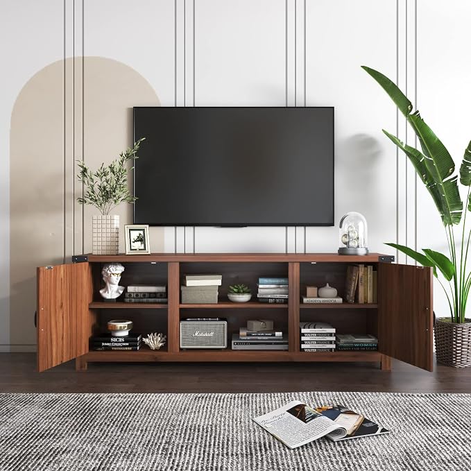 YESHOMY Modern Farmhouse TV Stand - Image 4