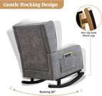 HCHAIRH Nursery Rocking Chairs, Modern Wingback Accent Chairs - Image 3