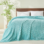 NEWCOSPLAY Fleece Clouds Cozy King Blanket - Image 2