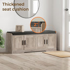Homleke 2-Tier Storage Bench, Shoe Bench - Image 4