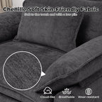 Oversized Accent Chairs Set of 2, Modern Chenille Cloud Sofa Chair - Image 4