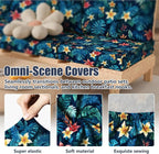 8Pcs Stretch Patio Cushion Covers, Outdoor Couch & Sofa Replacements Slipcovers - Image 4
