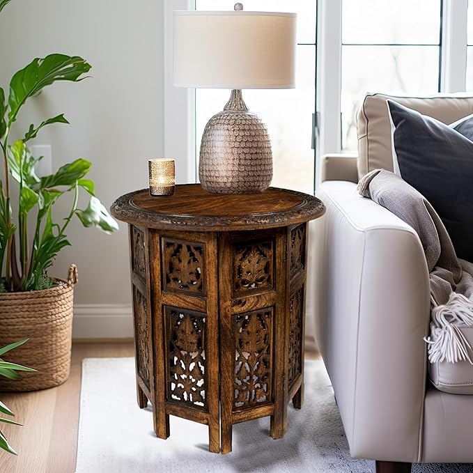 Solid Wood Accent End Table - Image 2