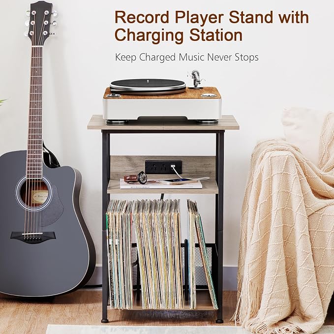 AMHANCIBLE Record Player Stand - Image 2