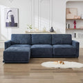 110.6" L Shaped Sectional Sofa, Modular Cloud Deep Seat Couch by CACFTII