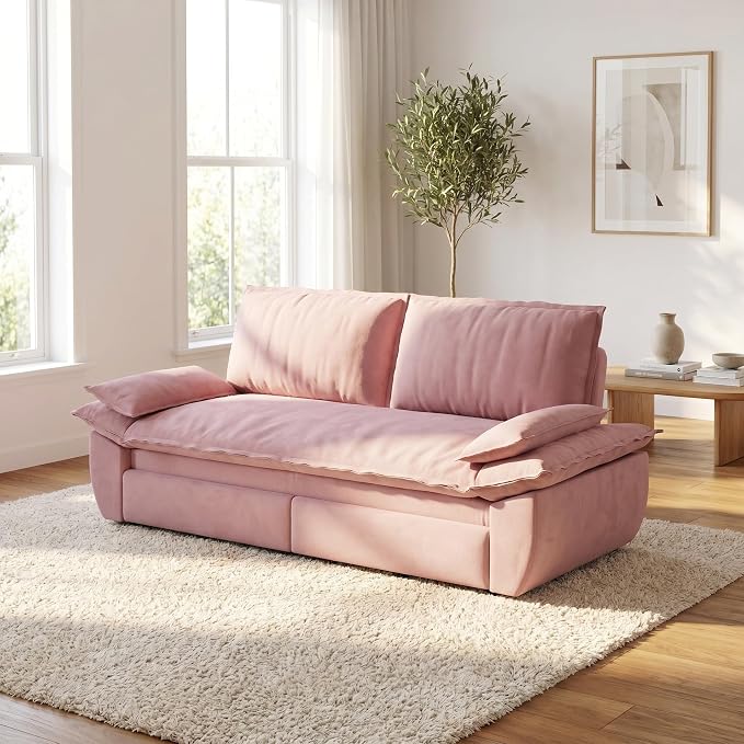 73.2" Sofa Bed Queen, 3-in-1 Pull Out Sofa Bed - Image 10