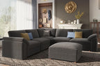 EASE MOOSE Oversized Sectional Modular Sofa, L Shape Sectional Couch - Image 4