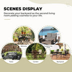 DANGHOOGY Wicker Chair Cushions, Waterproof Outdoor Loveseat Cushions - Image 7