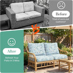 4Pcs Patio Cushion Covers Stretch Outdoor Furniture Protector Slipcovers | - Image 4