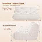 Bean Bag Loveseat Chair Big Sofa Beanbag Chair - Image 2