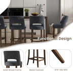 VKNOW Bar Stools Set of 6, Modern Counter Stools - Image 7
