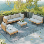 Aoxun 8 Piece Patio Furniture Set, 8 Seats Outdoor Sectional Sofas - Image 9