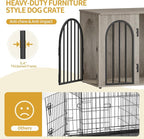 Hzuaneri 26.8'' Wooden Dog Crate Furniture, Indoor Dog Kennel Dogs Cage - Image 6