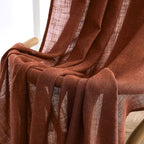 MIULEE Burnt Orange Fall Linen Curtains 42x84 Inch 2 Panels - Image 6