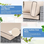 7 Piece Outdoor Patio Furniture Set, All Weather Conversation Set - Image 5