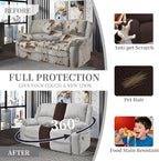 100% Waterproof Sectional Recliner Couch Covers - Image 5