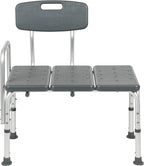 Flash Furniture HERCULES Series 300 Lb. Capacity Adjustable Gray Bath & Shower - Image 12