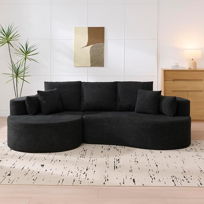 106'' Sectional Curved Sofa Sponge Couch - Image 3