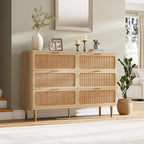 GarveeHome Rattan 6 Drawer Dresser - Image 3