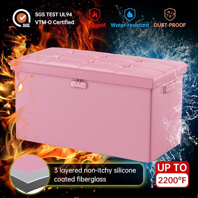 DocSafe Storage Ottoman Bench - Image 9