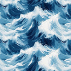 HOMETITUTE Blue Wave Pattern Wallpaper Peel and Stick Self Adhesive Vinyl Wall - Image 9