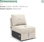 HONBAY Single Seat for Modular Sectional Sleeper Sofa - Image 3