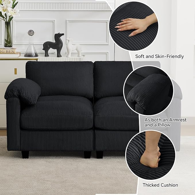 114'' U-Shaped Sectional Couch - Image 3