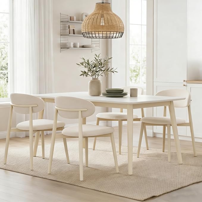 UVV Dining Chairs Set of 8, Metal Kitchen Chairs - Image 2
