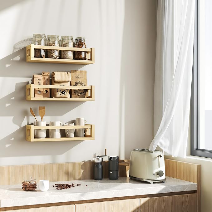 TidyCorner Upgraded Thick Floating Shelves, Solid Wood Bookshelf - Image 8