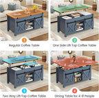 SEDETA Lift Top Coffee Table, 4 in 1 Multi-Function Convertible Coffee Tables - Image 4