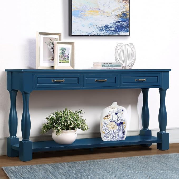 Knocbel Long Antique Entry Console Table by Knocbel