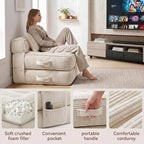Folding Sofa Bed, Convertible Sleeper Chair - Image 4