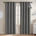 NICETOWN 100% Blackout Grey Curtains 84 inches Long by NICETOWN