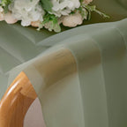 Chyhomenyc Sage Green Sheer Curtains 84 inches Long 2 Panels | Light Filtering - Image 7