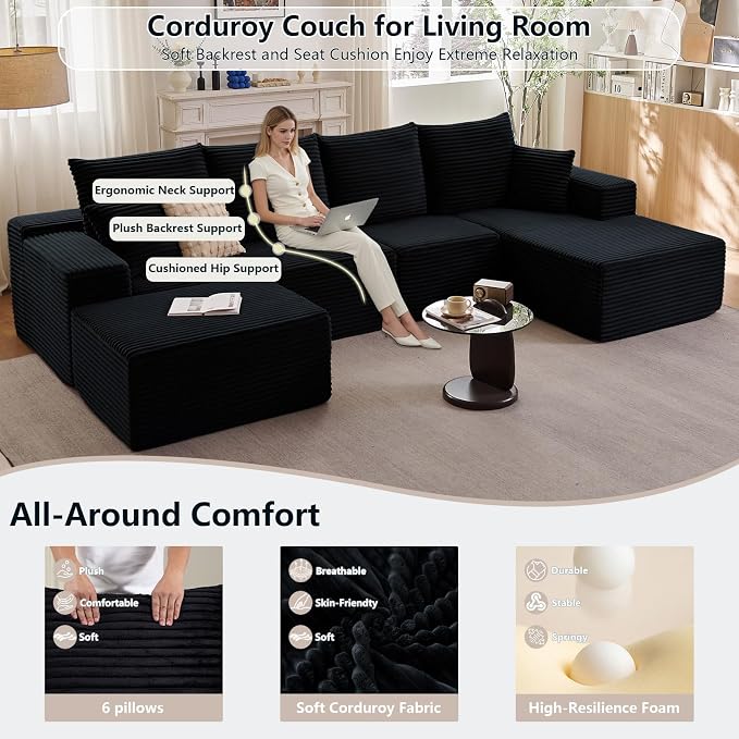 135" Modular Sectional Sofa - Image 3