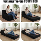 Kasunpul Folding Sofa Bed with Pillow, Memory Foam Fold Out Chair Bed, - Image 3