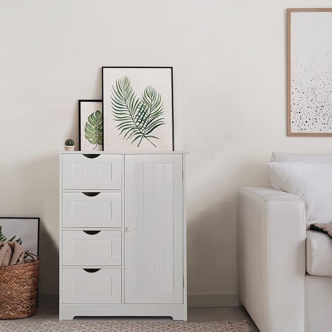 Yardenaler Bathroom Floor Storage Cabinet - Image 2