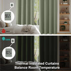 Simplebrand Ava Sage Green Short Blackout Curtains - Image 6